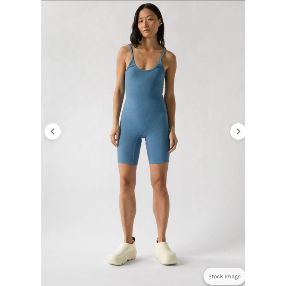 ARQ Nico Bikesuit Black S – Organic Cotton Rib Knit One-Piece